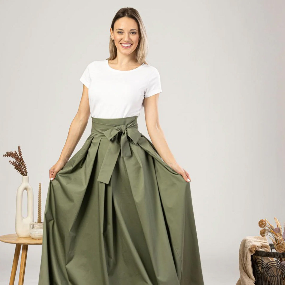 Best Pleated Long Skirt