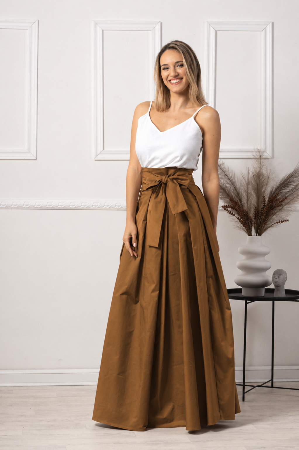 Maxi cotton skirt
