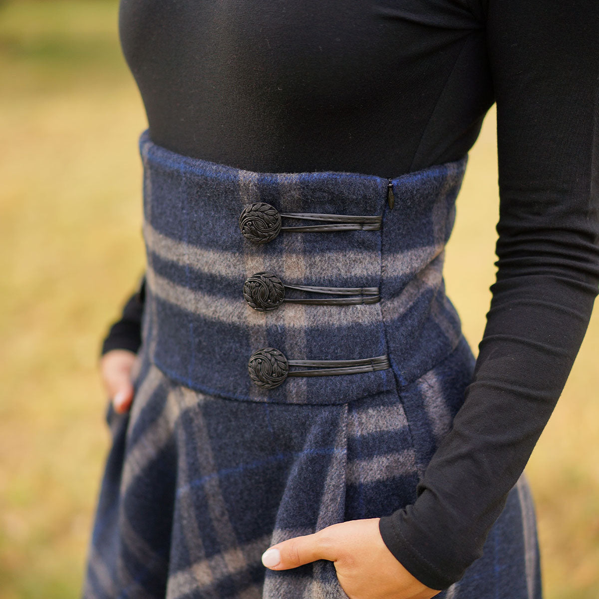 Stylish And Warm: Wearing a High Waisted Wool Skirt