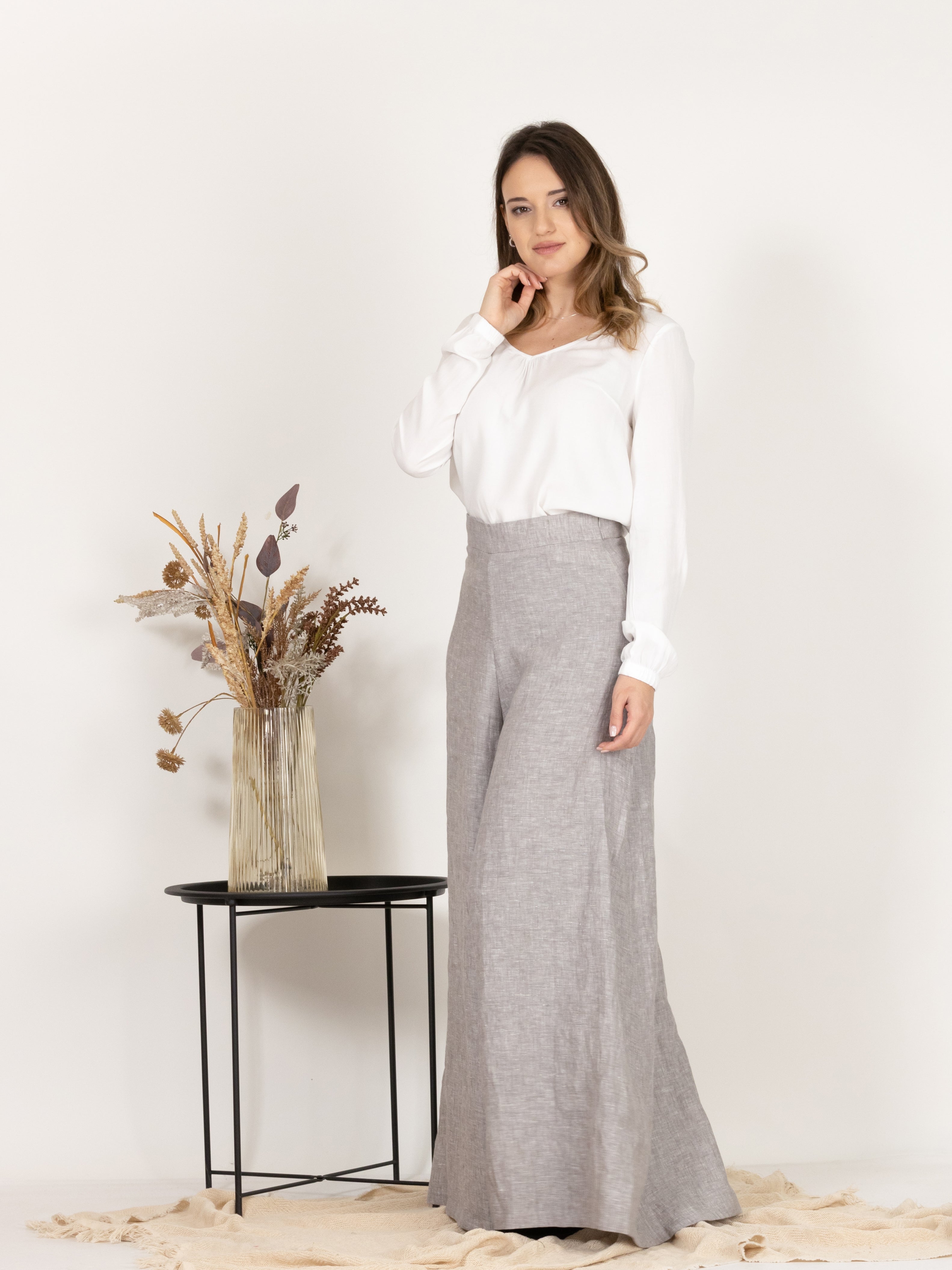 Palazzo linen pants