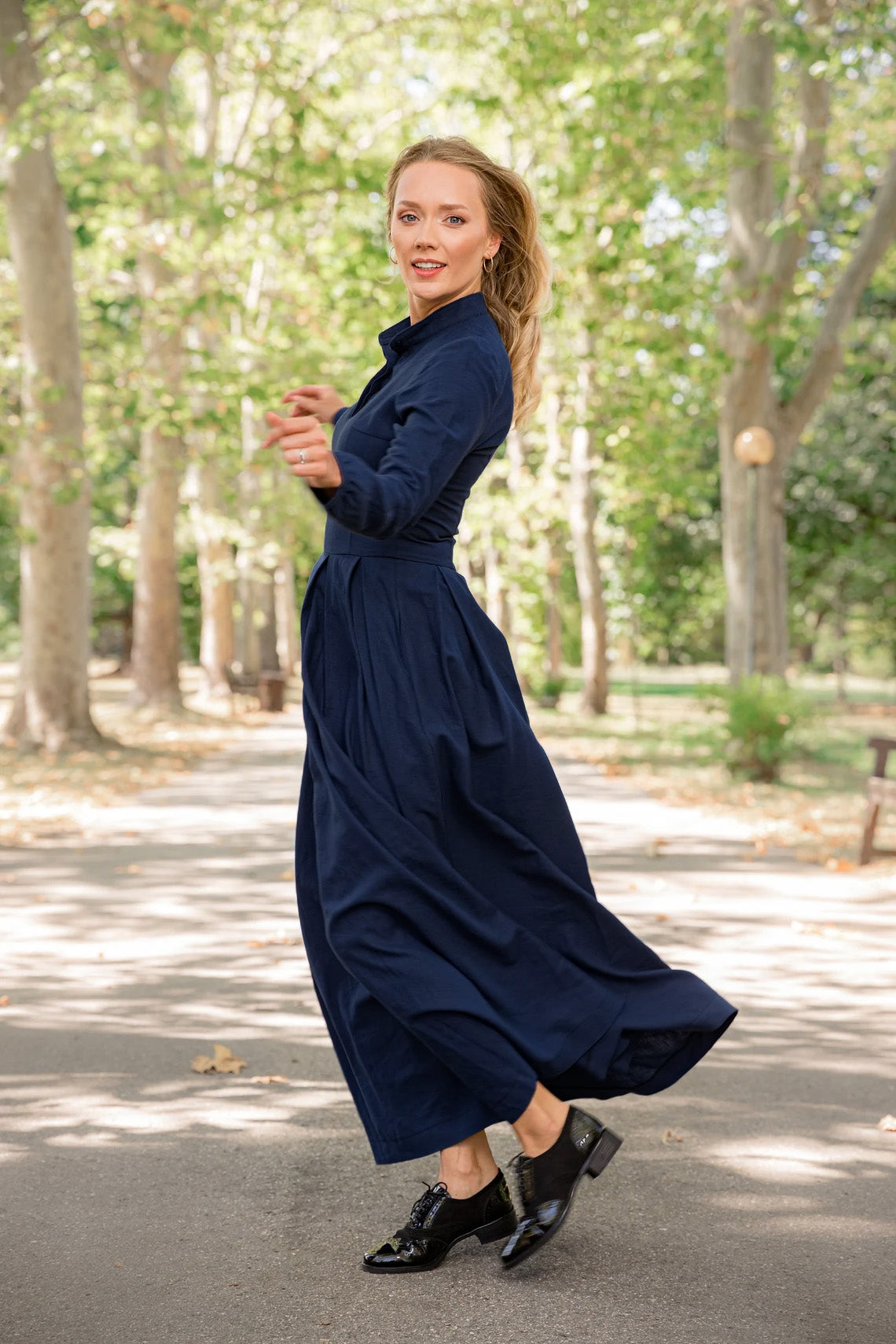 Effortless style Linen Prairie Maxi Dress - from NikkaPlace | Effortless fashion for easy living