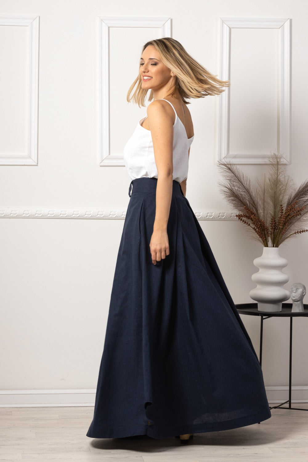 Minimalist Long Bohemian Skirt for a chic and effortless look - from NikkaPlace | Effortless fashion for easy living