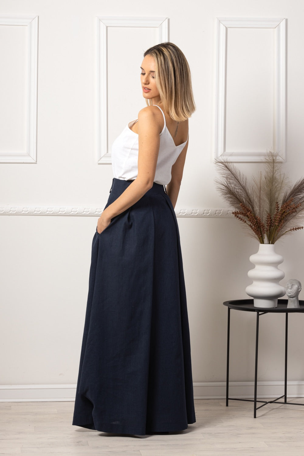 Comfortable and stylish Minimalist Long Bohemian Skirt - from NikkaPlace | Effortless fashion for easy living