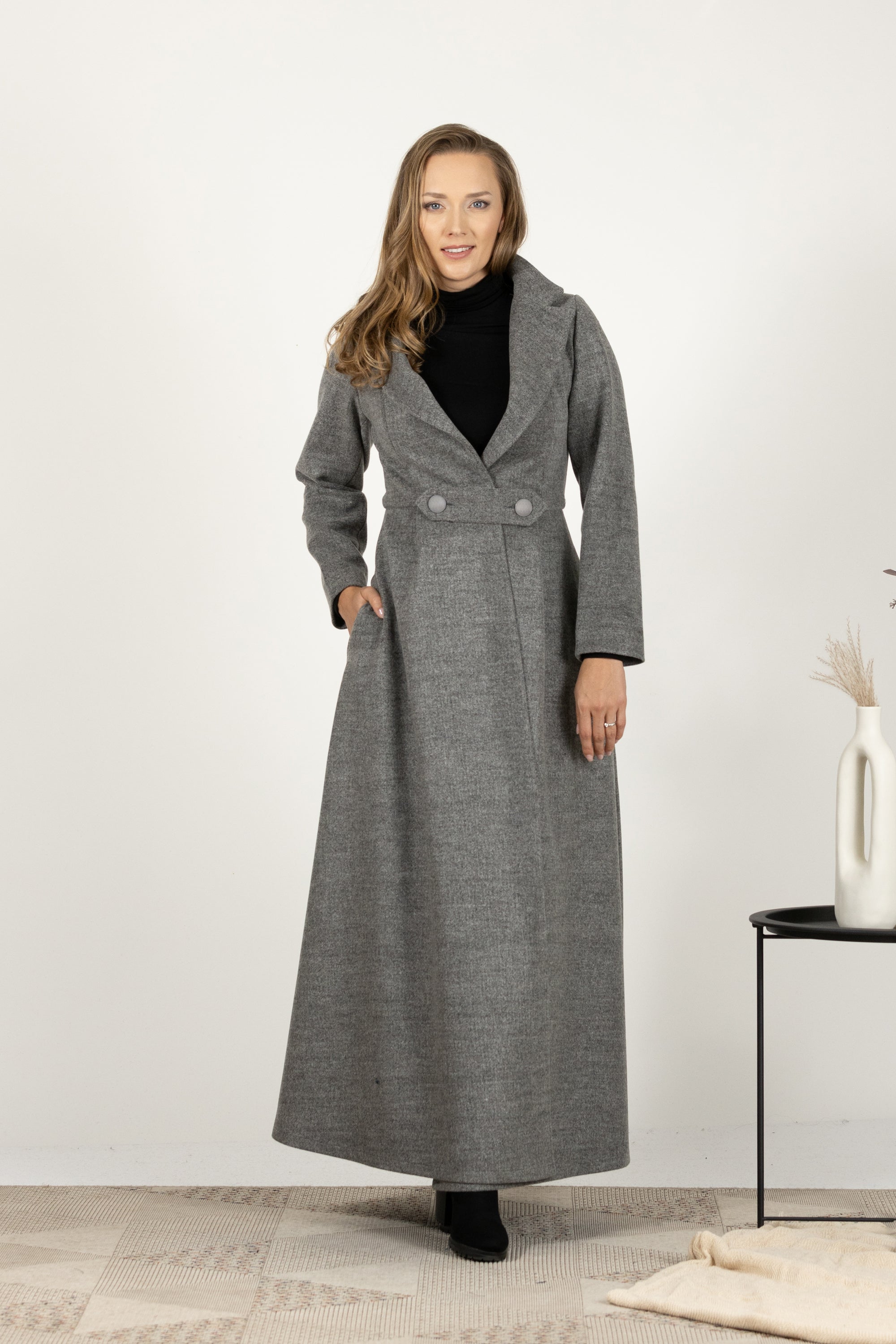 Wool Princess Maxi Coat