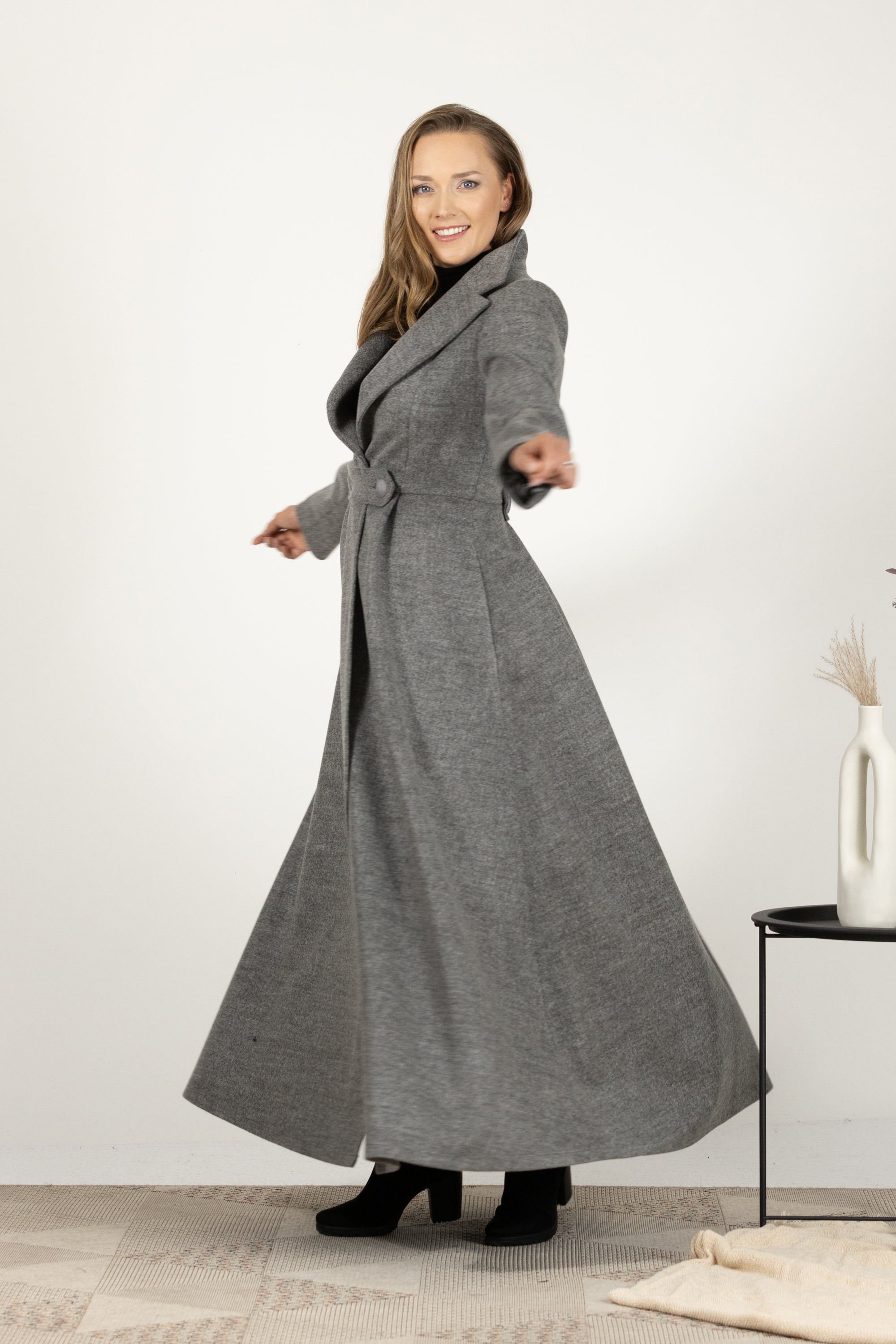 Wool Princess Maxi Coat