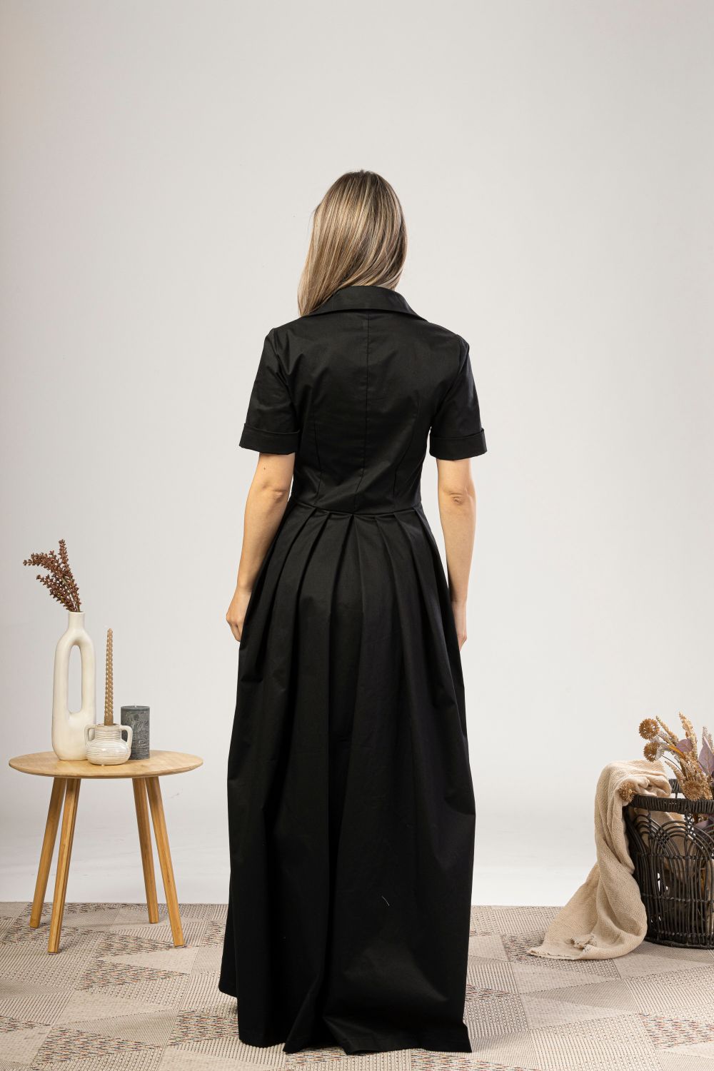 Maxi Formal Summer Dress from the back view - from NikkaPlace | Effortless fashion for easy living
