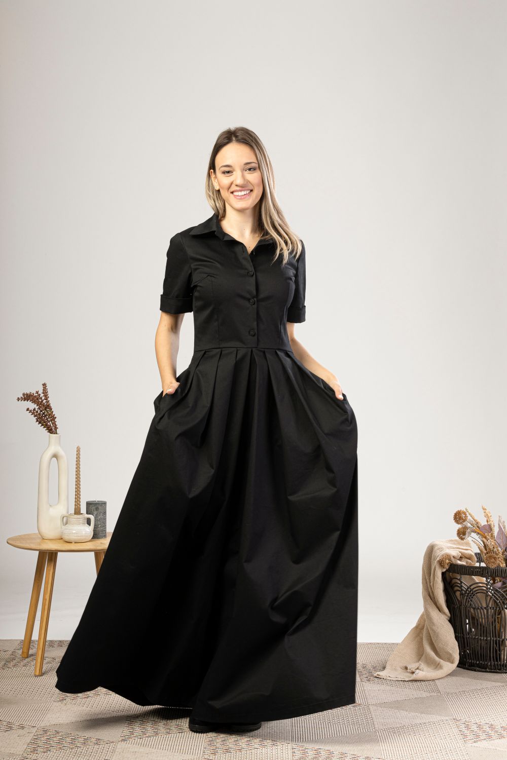 Maxi Formal Summer Dress from the front view - from NikkaPlace | Effortless fashion for easy living