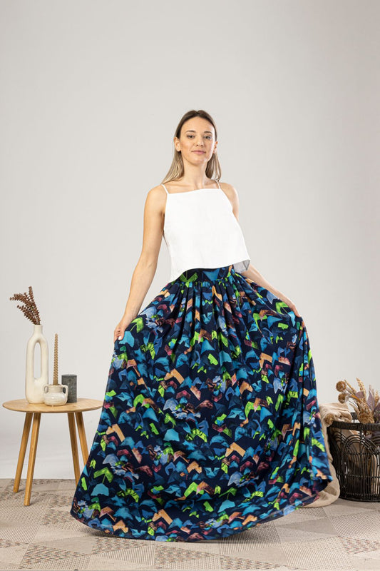 Limited edition: Extravagant Colorful Chiffon Skirt - from NikkaPlace | Effortless fashion for easy living
