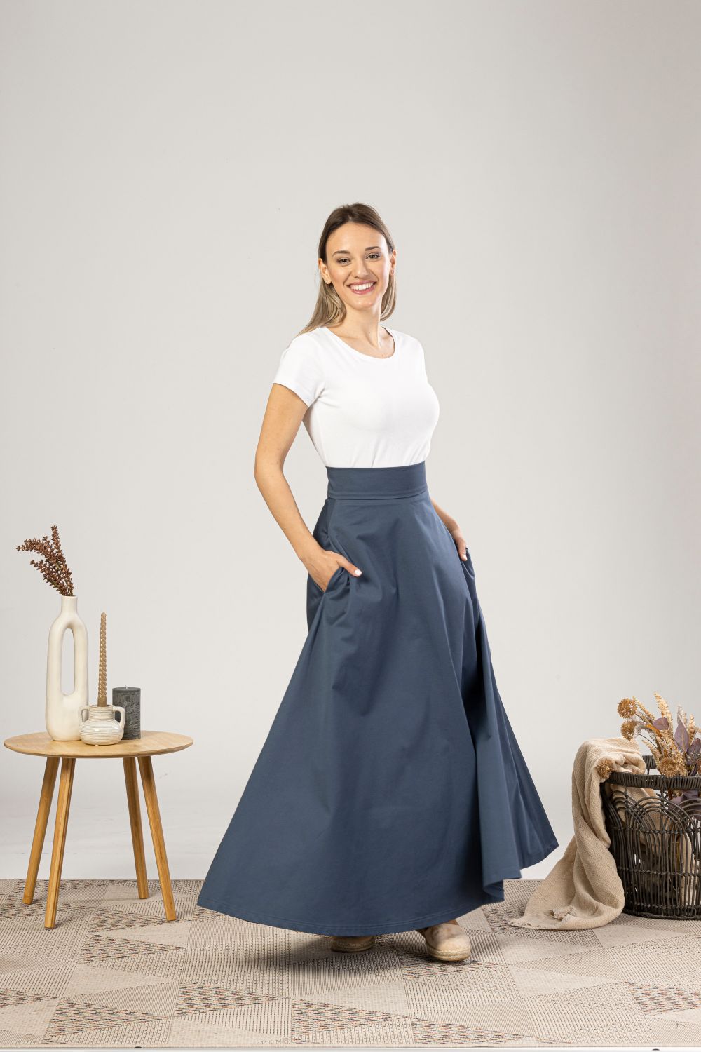 Gentle Bell-Shaped Summer Skirt for summer days - from NikkaPlace | Effortless fashion for easy living