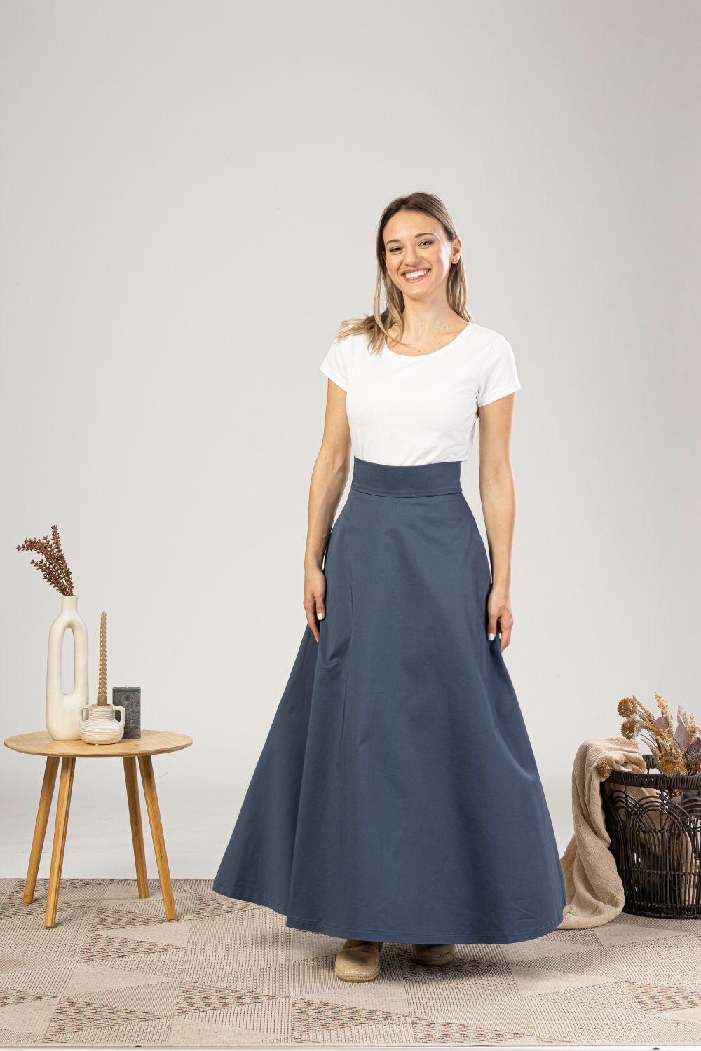 Gentle Bell-Shaped Summer Skirt for formal and casual outfits - from NikkaPlace | Effortless fashion for easy living