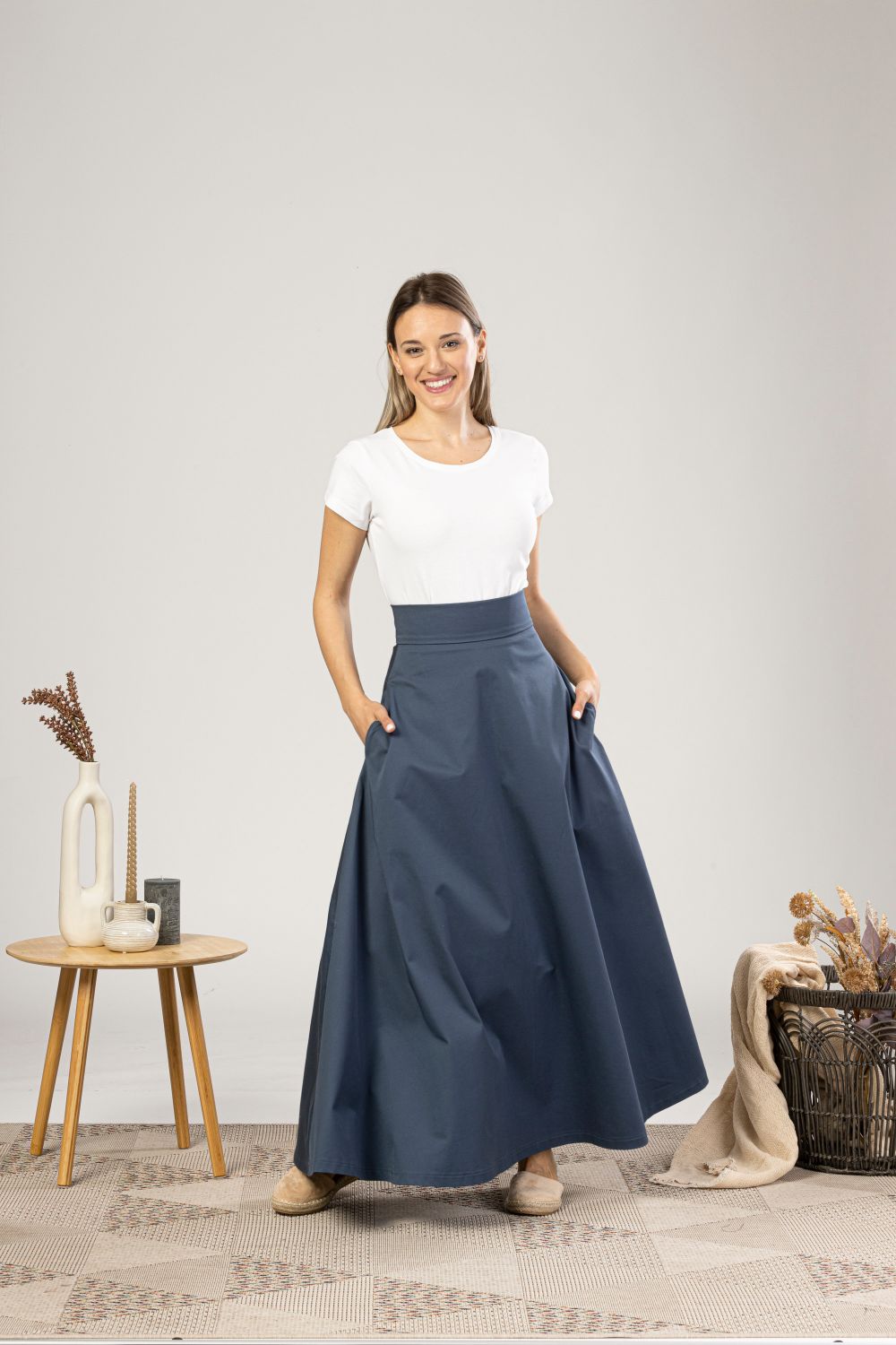 Comfortable and Gentle Bell-Shaped Summer Skirt - from NikkaPlace | Effortless fashion for easy living