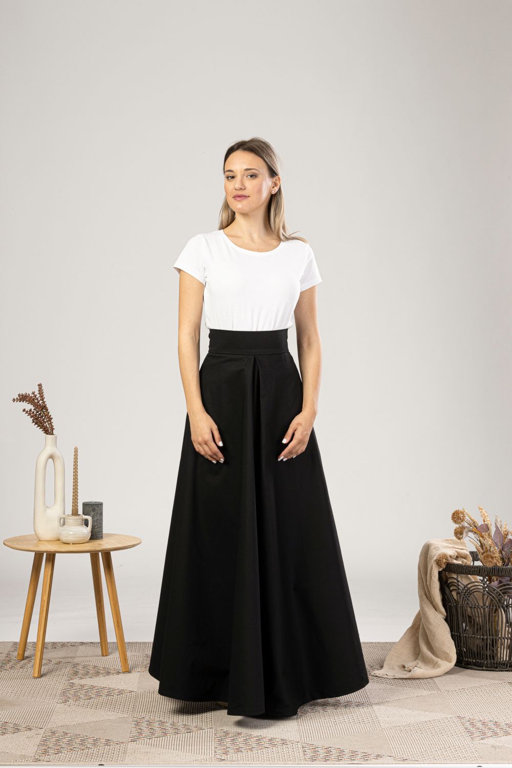 Fit and Flare Summer Skirt from the front view - from NikkaPlace | Effortless fashion for easy living