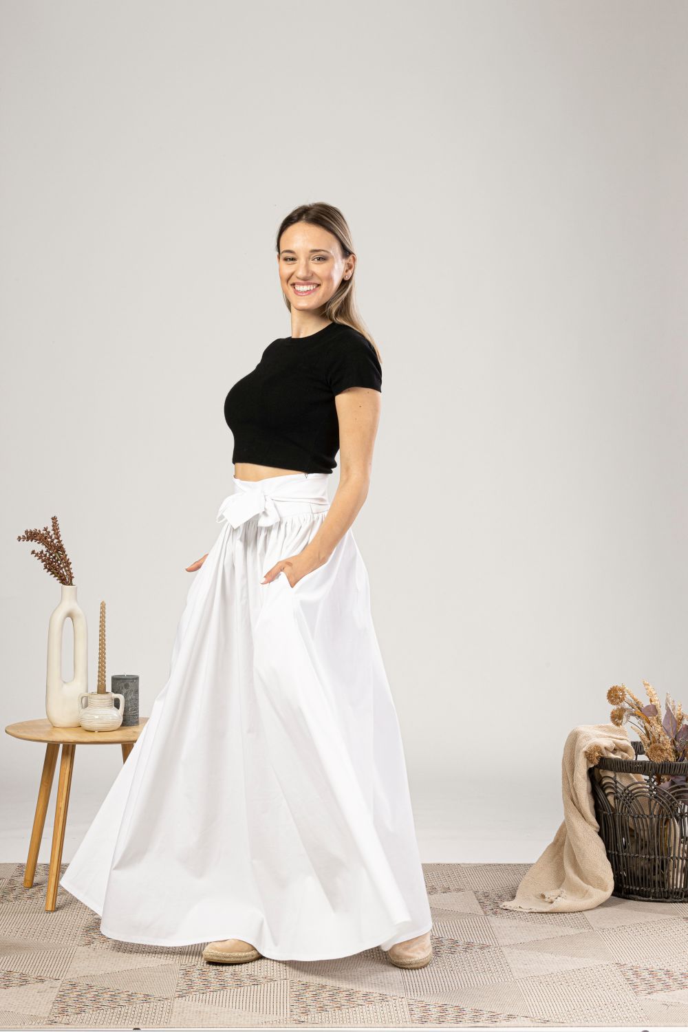 High waisted skirts with pockets hotsell