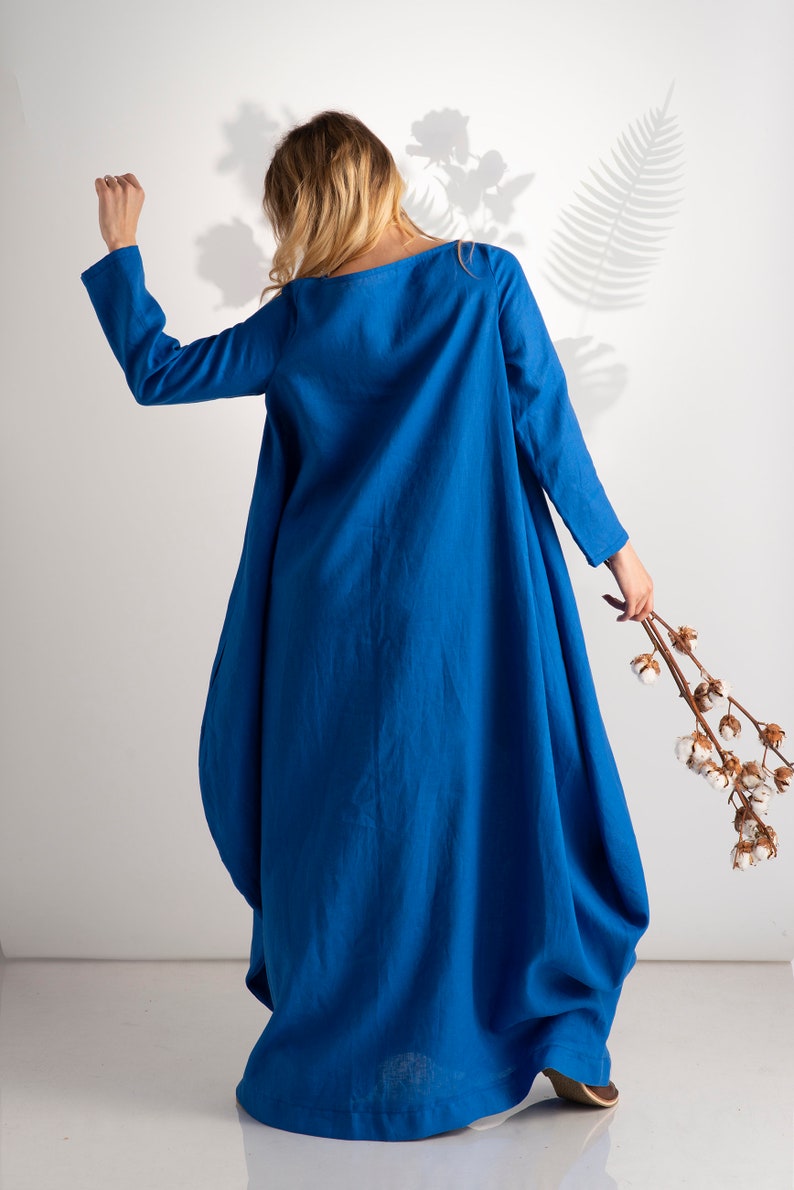 Linen Maxi Dress on model - from NikkaPlace | Effortless fashion for easy living