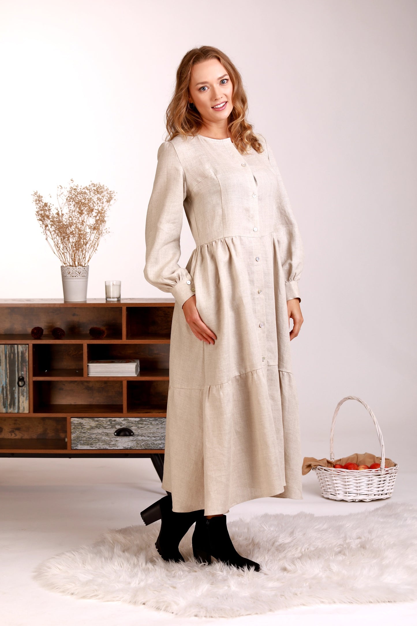 Timeless linen dress from NikkaPlace | Effortless fashion for easy living