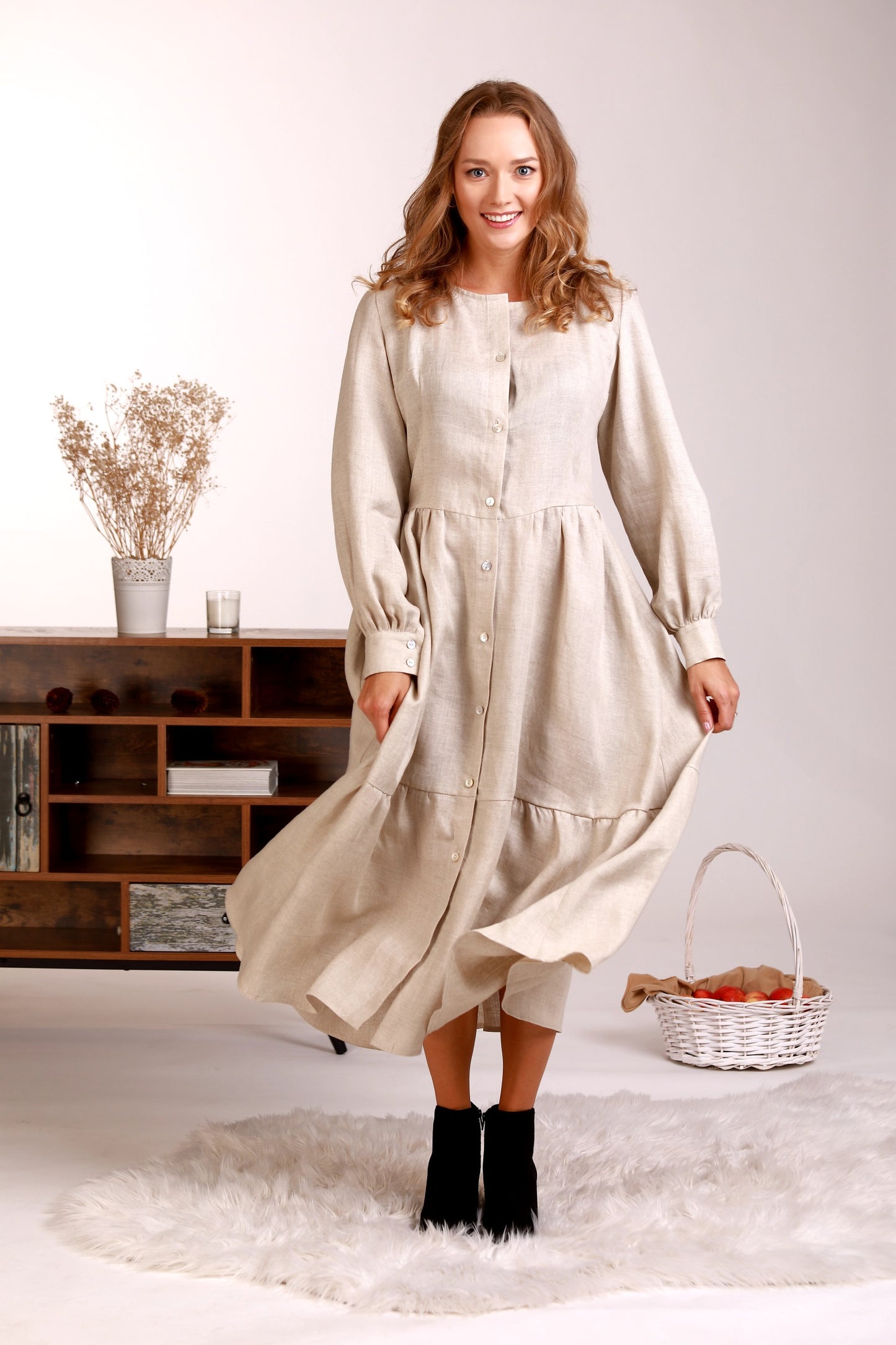 Stay stylish and comfortable with our linen dress from NikkaPlace | Effortless fashion for easy living
