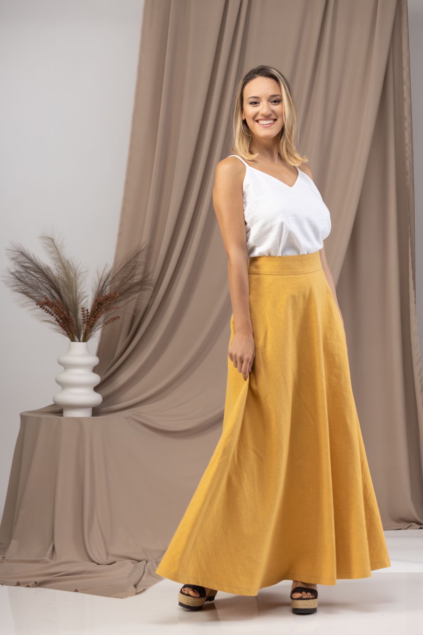 Dress Up or Down with Our Minimalist Skirt - from Nikka Place | Effortless fashion for easy living