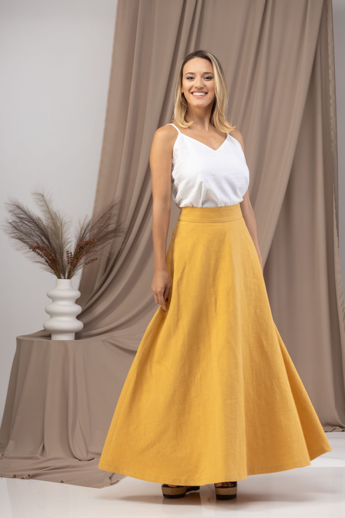 Classic and Chic High Waist Maxi Skirt - from Nikka Place | Effortless fashion for easy living