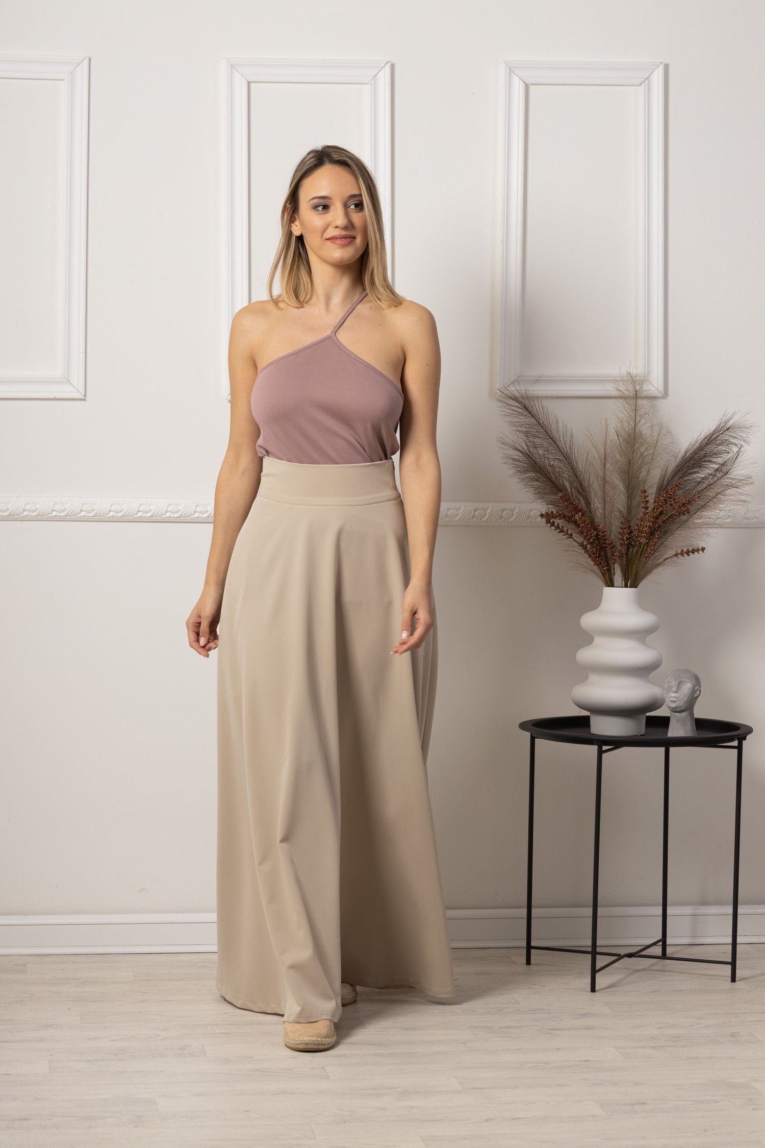 Flared A-line Silhouette Maxi Skirt - from Nikka Place | Effortless fashion for easy living