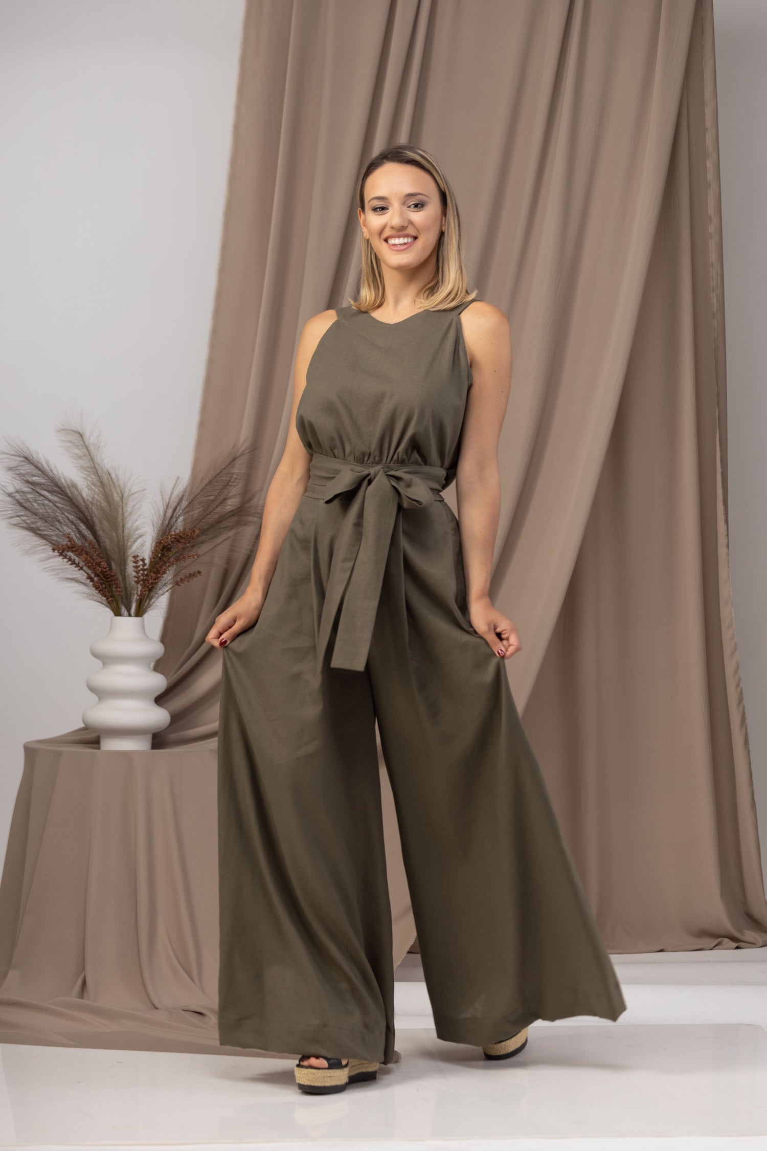 Breathable and Soft Linen Jumpsuit from Nikka Place | Effortless fashion for easy living