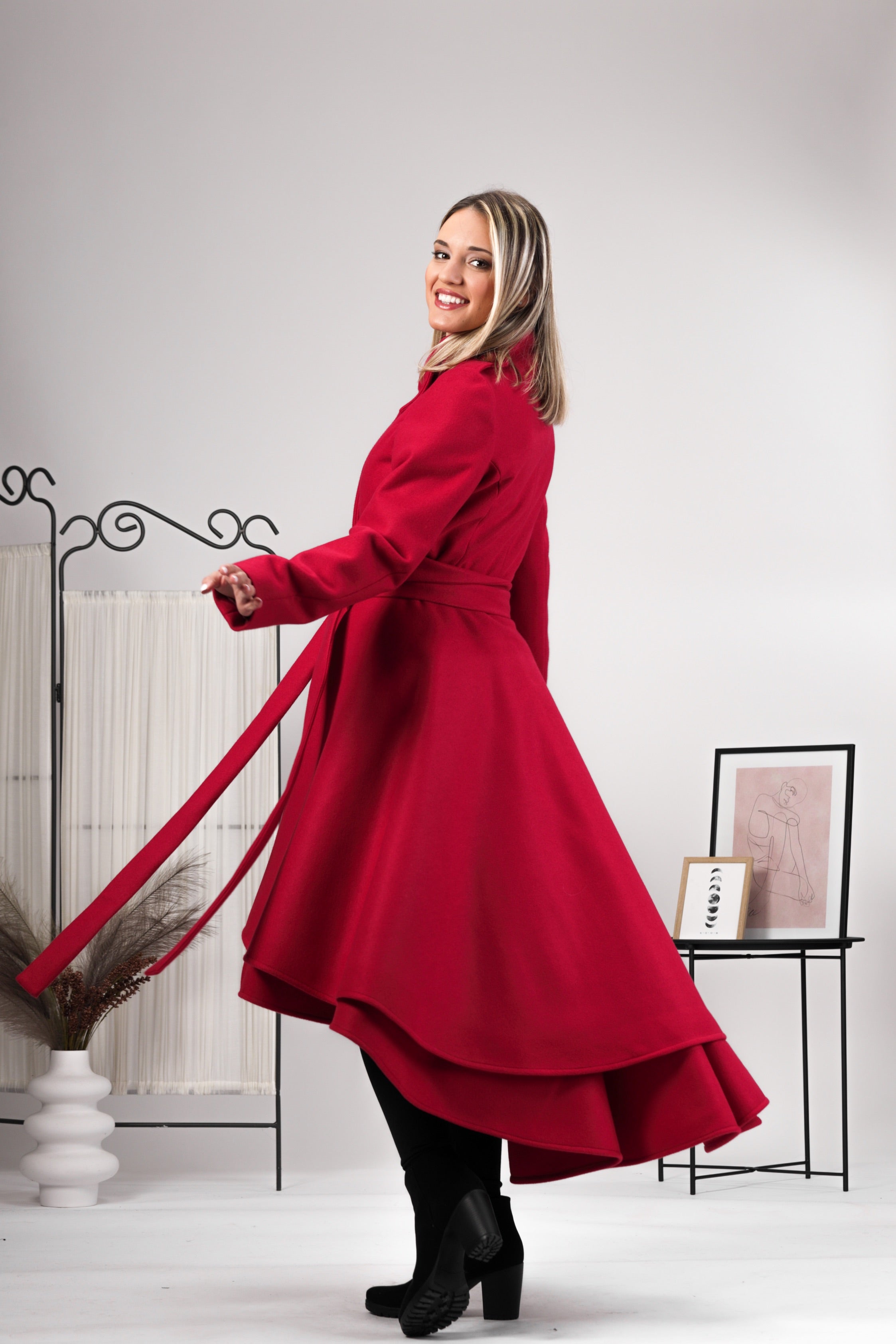 Quality Wool Blend A-Line Flare Coat - from Nikka Place | Effortless fashion for easy living