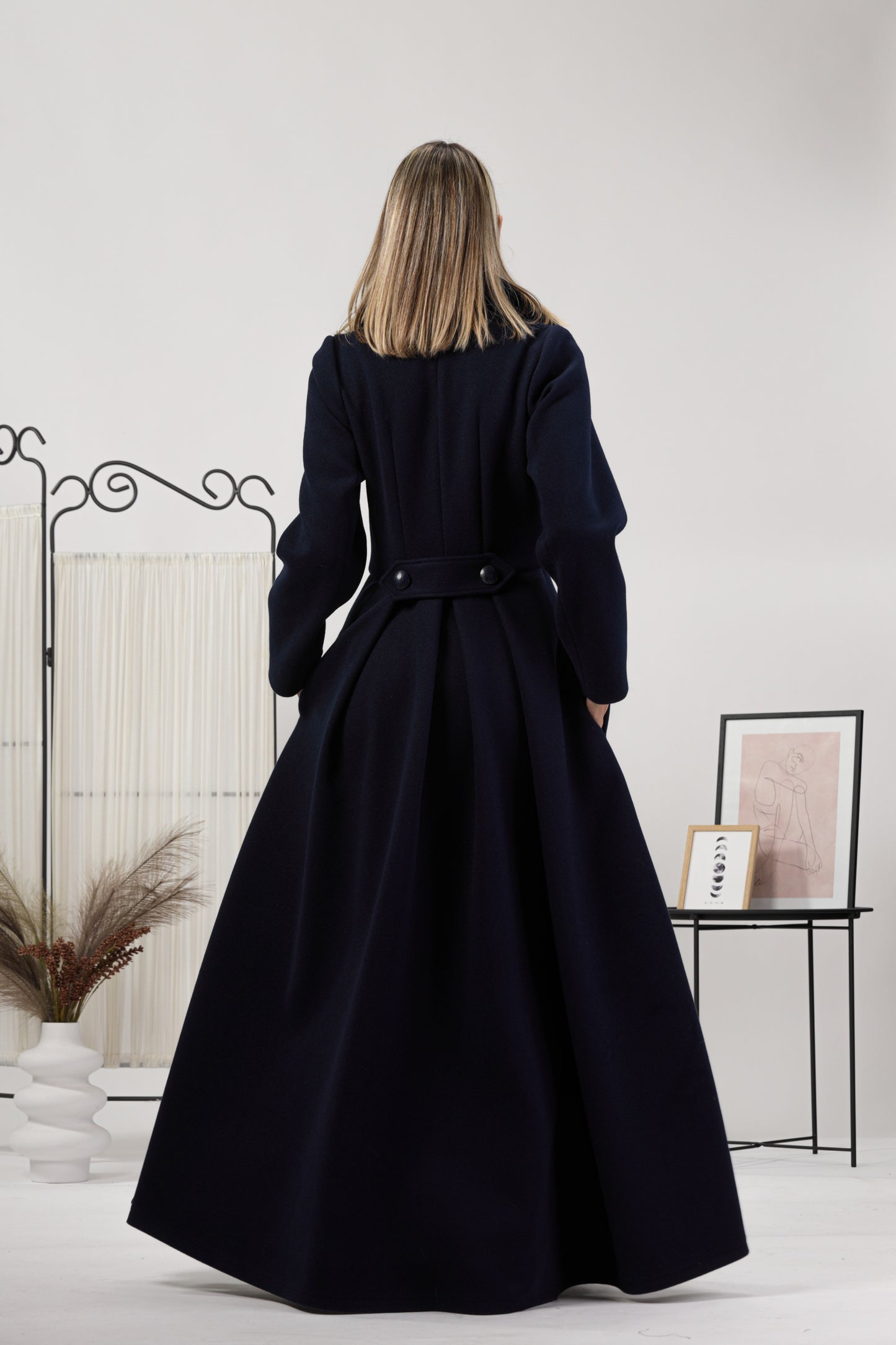 Wool princess maxi coat for easy living and fashion - Wool Princess Maxi Coat from NikkaPlace | Effortless fashion for easy living