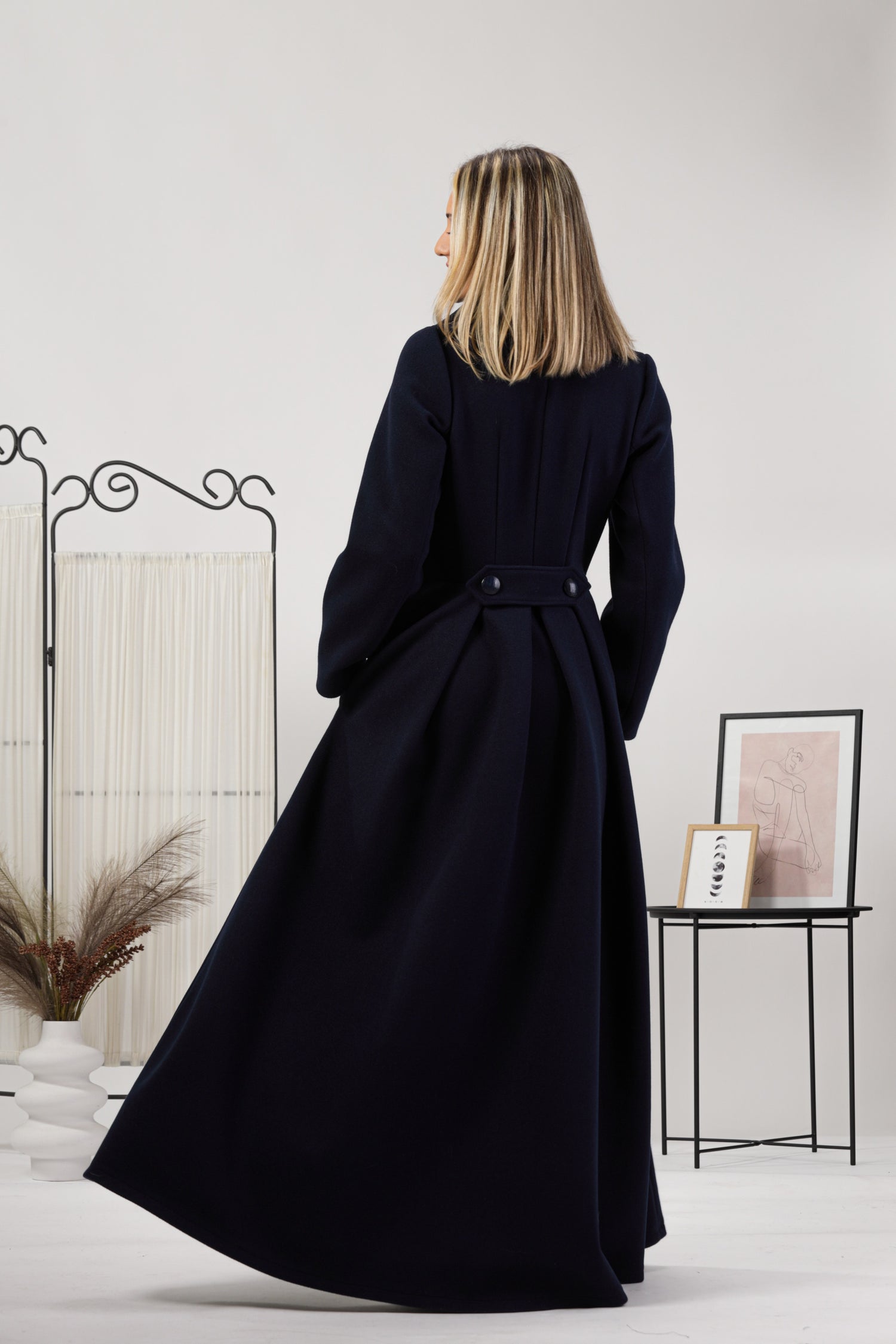 Cozy wool maxi coat perfect for fall and winter - Wool Princess Maxi Coat from NikkaPlace | Effortless fashion for easy living