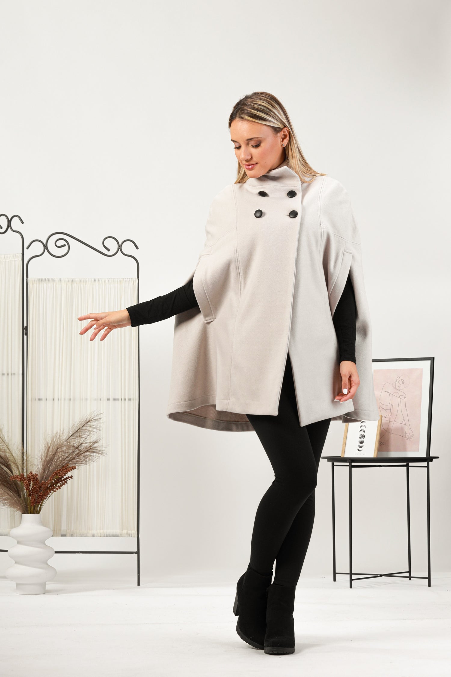 Upgrade your wardrobe with this cape coat from NikkaPlace | Effortless fashion for easy living