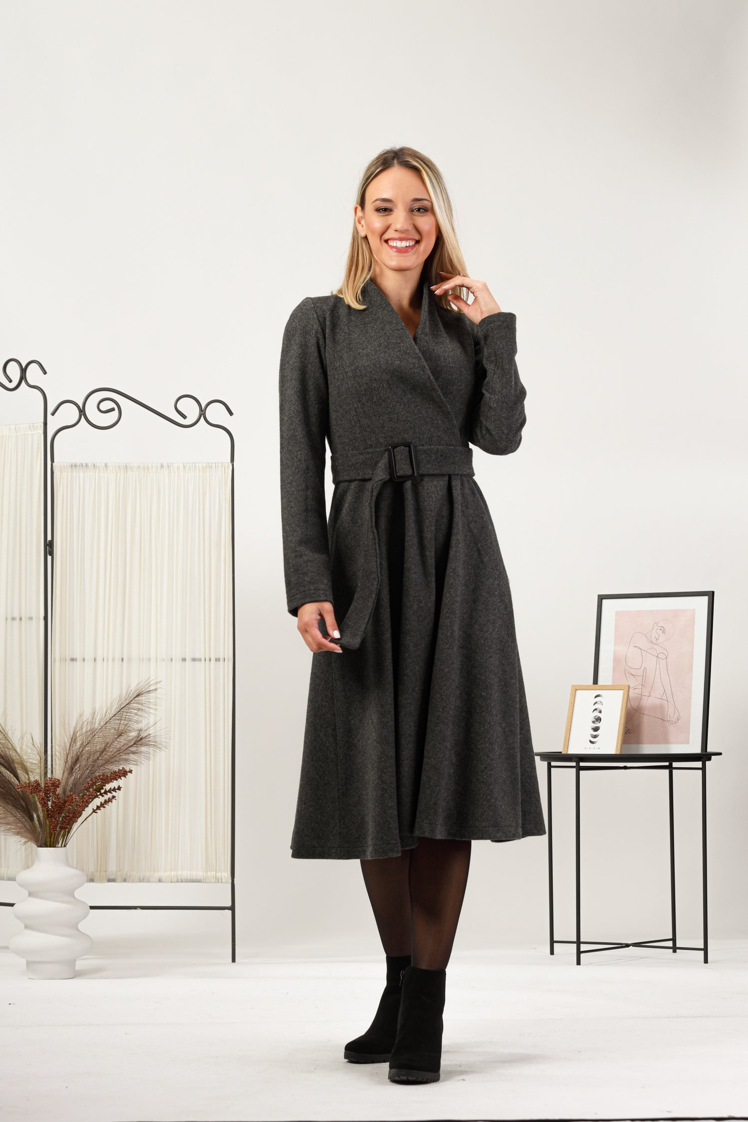 Experience luxury and warmth with this wool dress from NikkaPlace | Effortless fashion for easy living