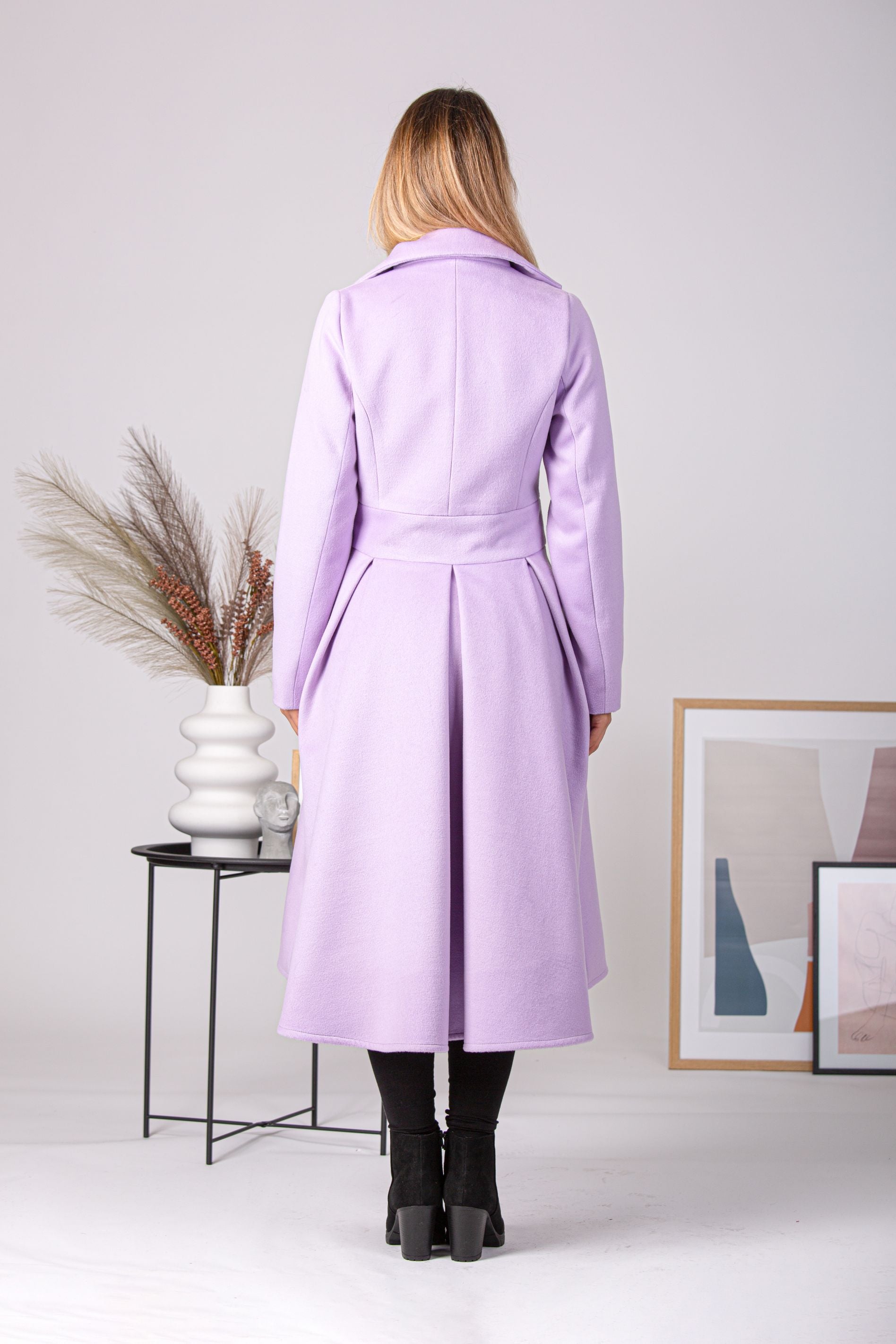 Stay-warm-in-style-with-our-A-Line-Fit-and-Flare-Coat-featuring-pockets from NikkaPlace | Effortless fashion for easy living