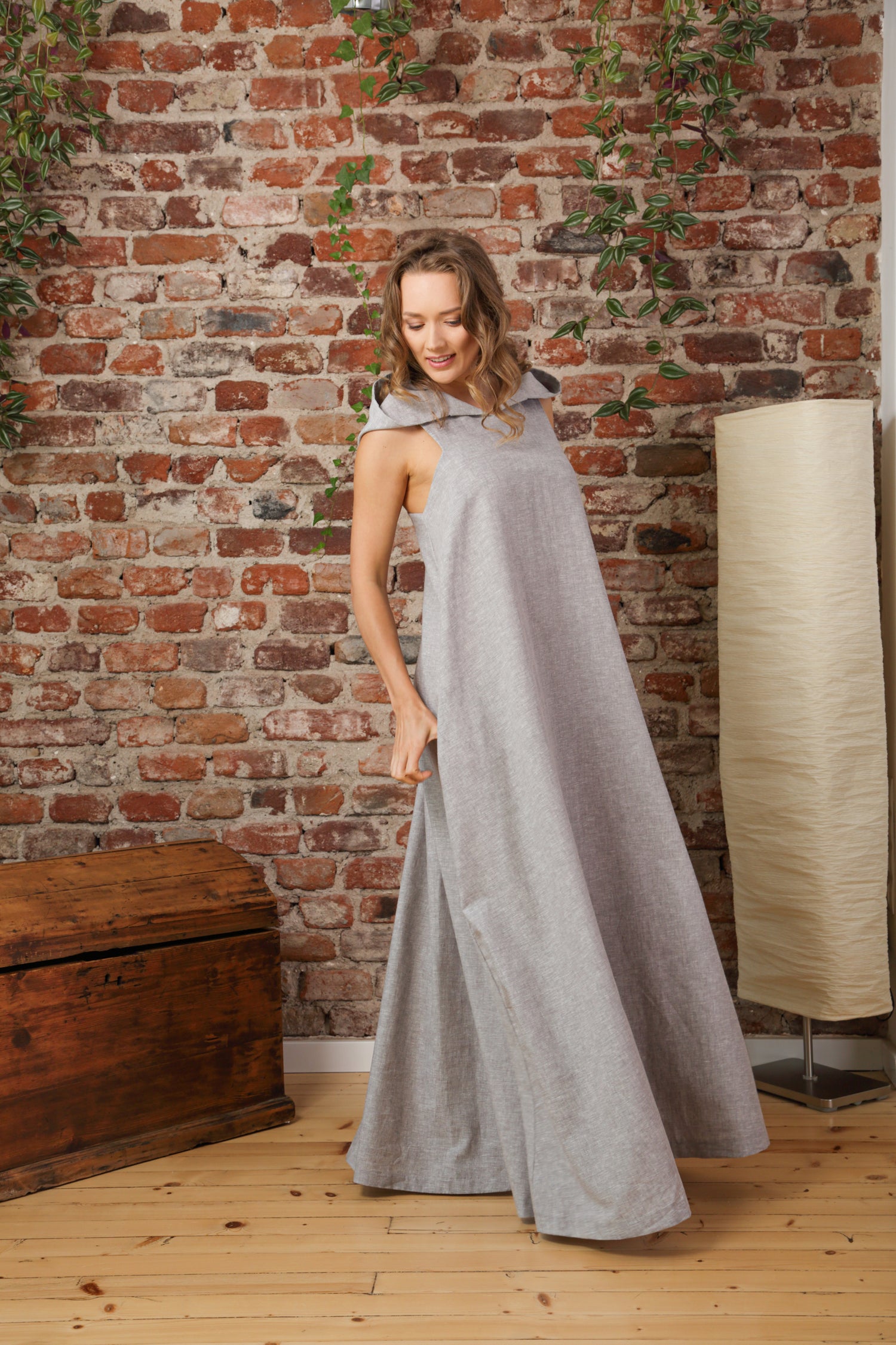 Linen Hooded Maxi Dress - from NikkaPlace | Effortless fashion for easy living