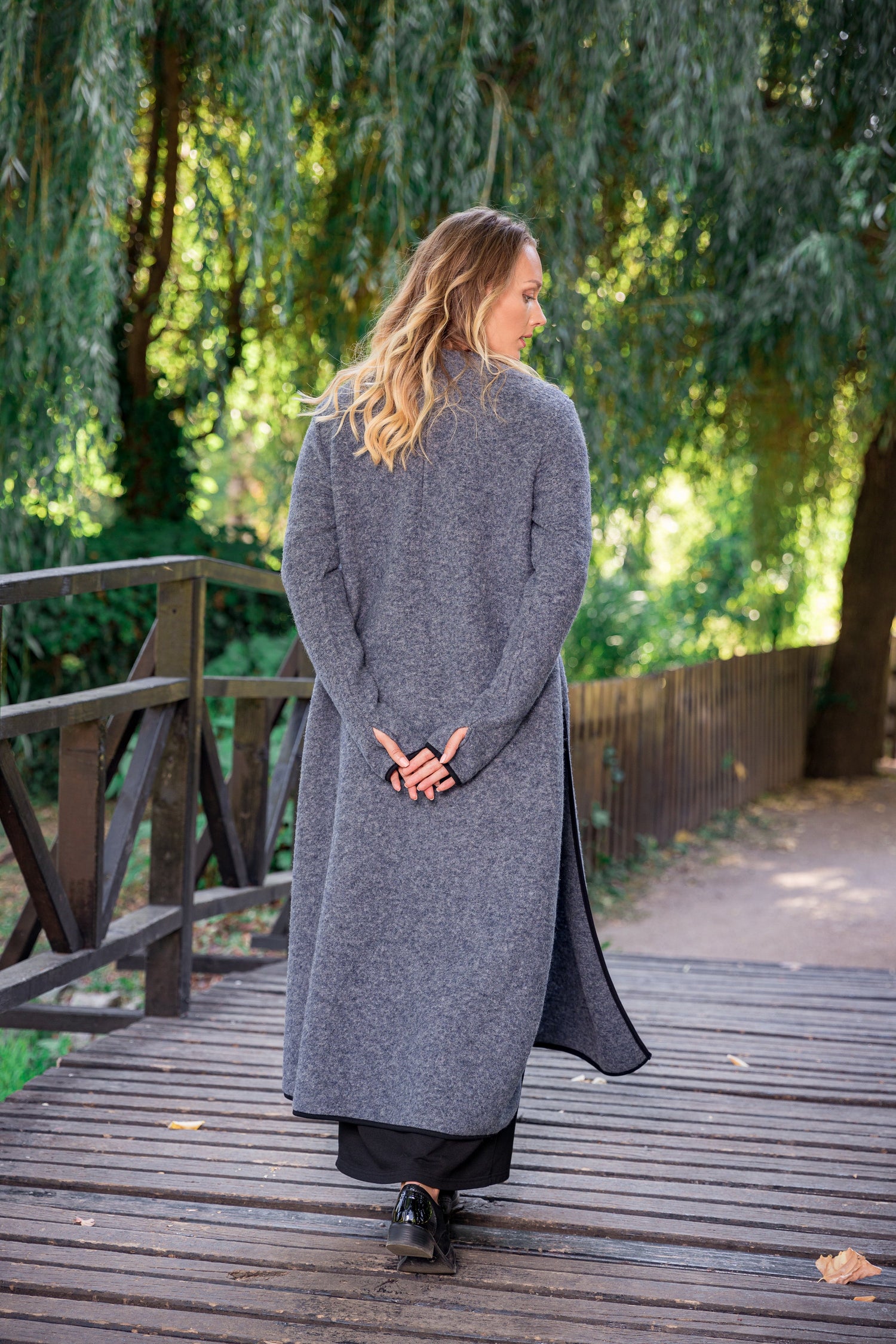 Women's Gray Wool Winter Sweater Dress - from Nikka Place | Effortless fashion for easy living