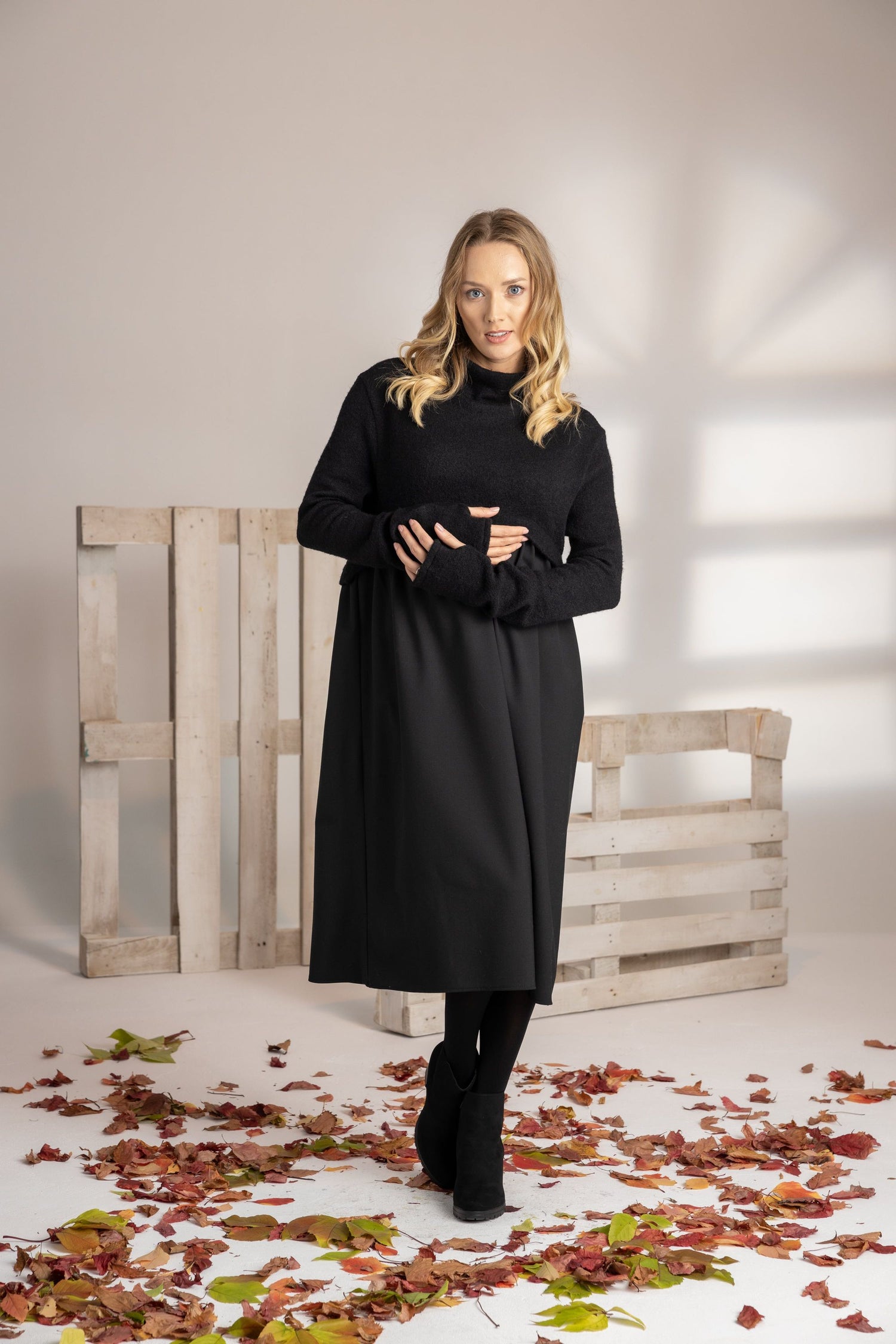 La Collection | Virginia blazerdress - Black - Virgin Wool