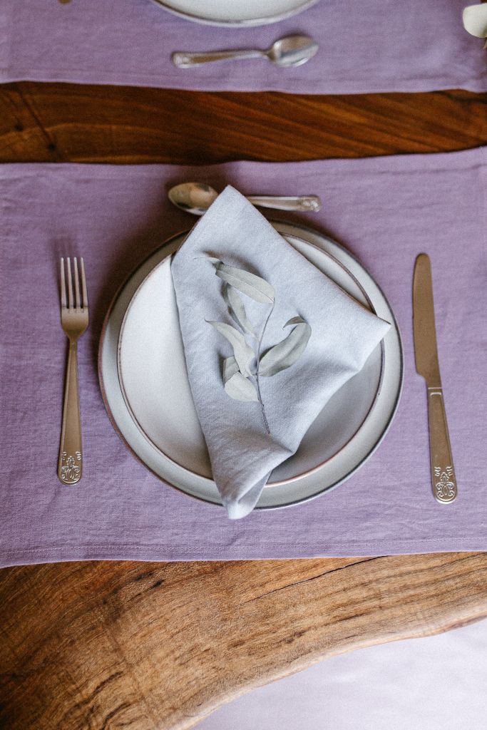 A Set of 2 Minimalist Linen Placemats