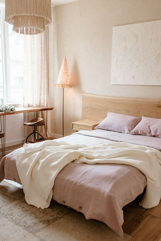 Linen Bedding Set (Duvet cover + 2 pillows) – EU Sizes