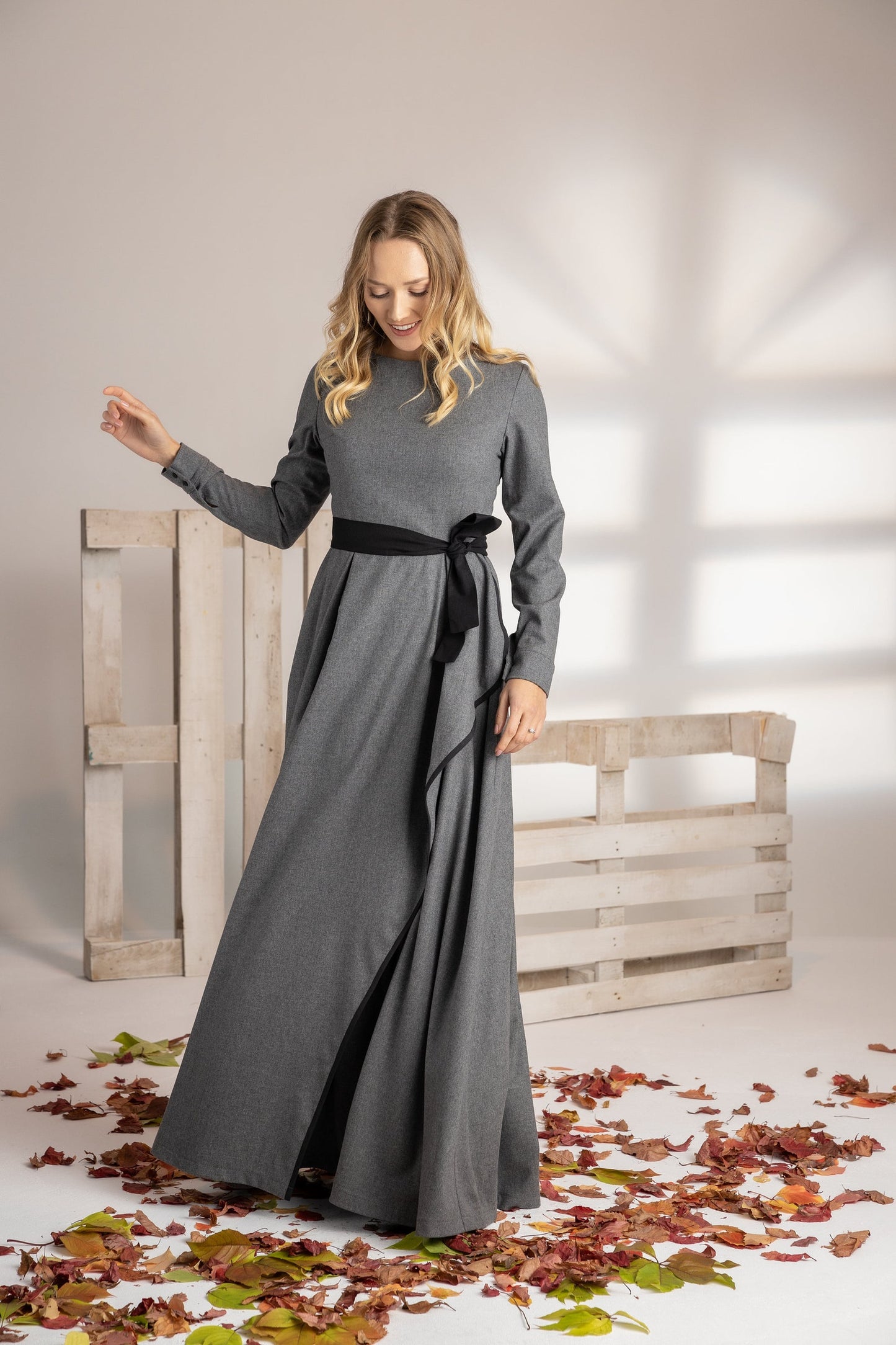 Romantic Maxi Winter Dress - from NikkaPlace | Effortless fashion for easy living