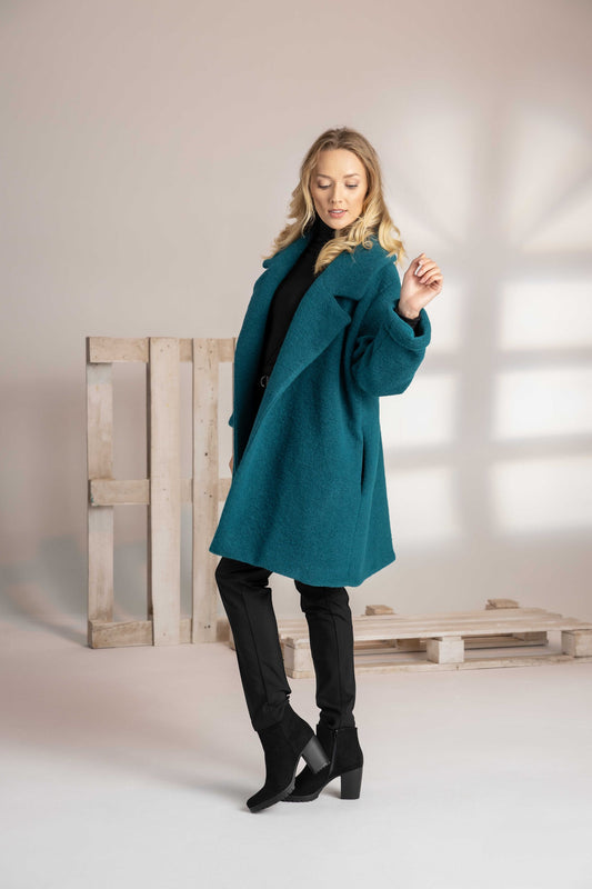 Textured Oversized Coat - from NikkaPlace | Effortless fashion for easy living