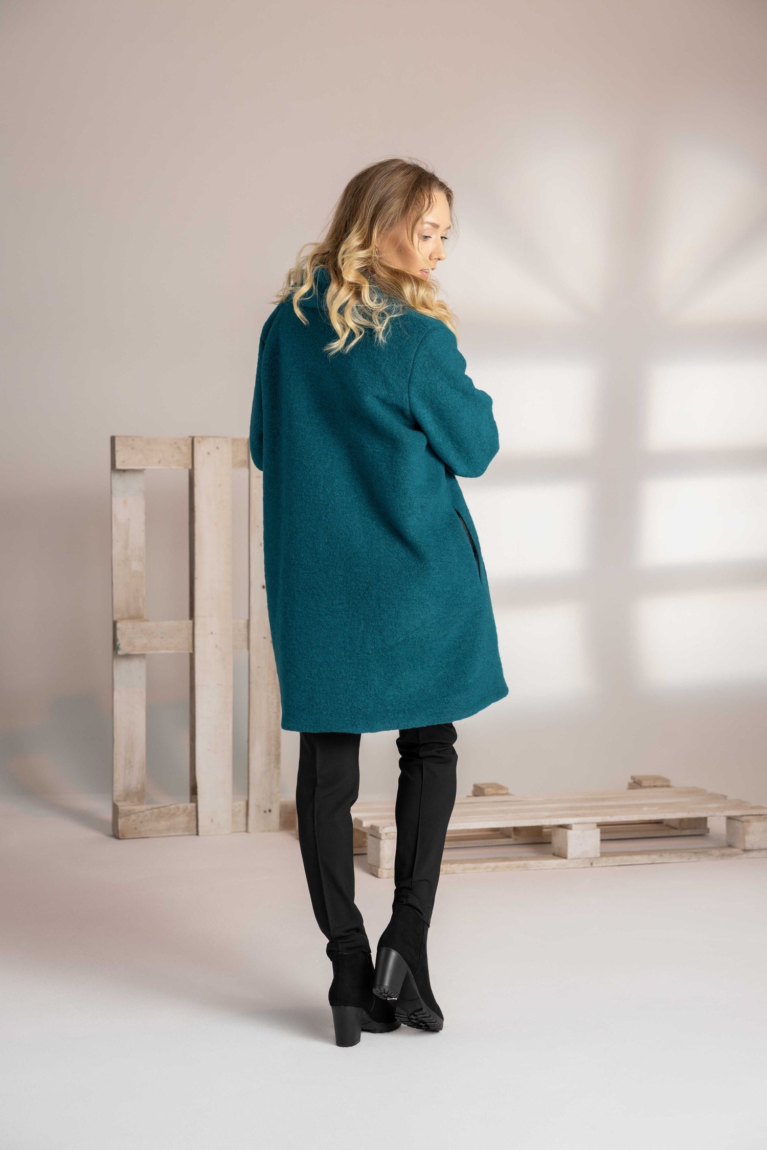 Textured Coat for Work - from NikkaPlace | Effortless fashion for easy living