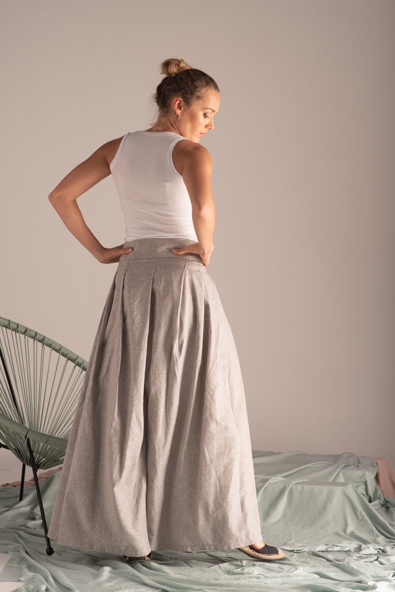 High Waist Bow Detail Linen Pants - from Nikka Place | Effortless fashion for easy living