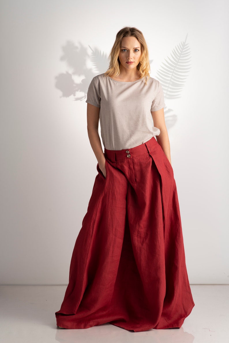 Italian linen high waist maxi skirt - from NikkaPlace | Effortless fashion for easy living