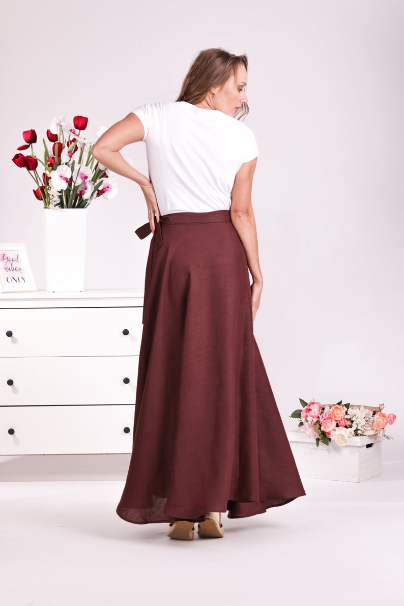 Adjustable Waist Tulip Wrap Maxi Skirt - from NikkaPlace | Effortless fashion for easy living