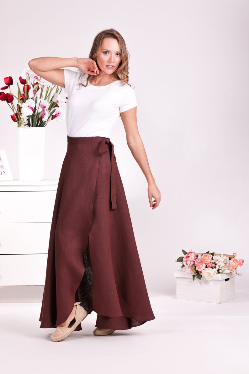 Flowy Tulip Wrap Maxi Skirt - from NikkaPlace | Effortless fashion for easy living