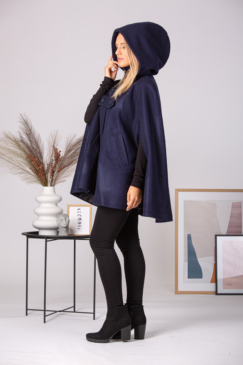 Winter protection with Hooded Winter Cape Coat - from Nikka Place | Effortless fashion for easy living